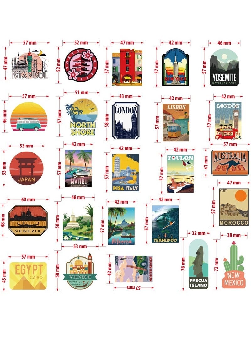 Travel City Landscape Graffiti Stickers Luggage Trolley Box Scooter Laptop Waterproof Stickers  - Image 4