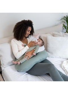 Doomoo Softy Jersey Nursing Pillow, Green  - Image 5