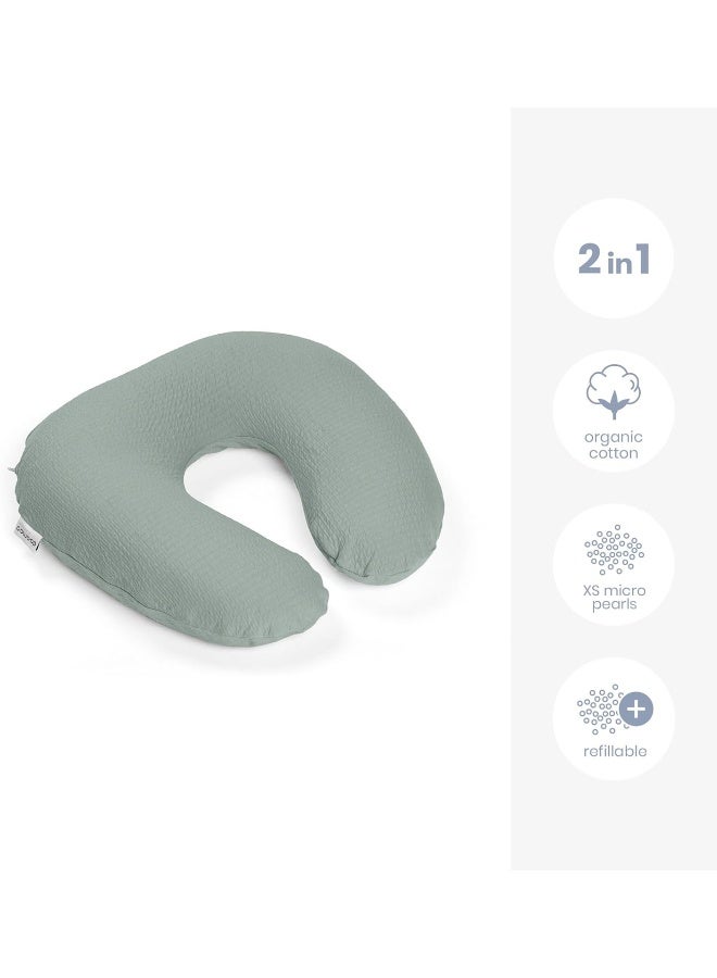 Doomoo Softy Jersey Nursing Pillow, Green - Image 2