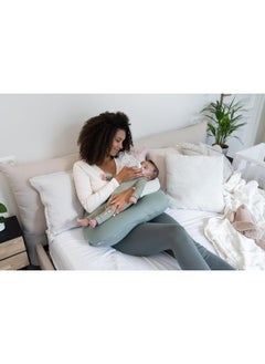 Doomoo Softy Jersey Nursing Pillow, Green  - Image 3
