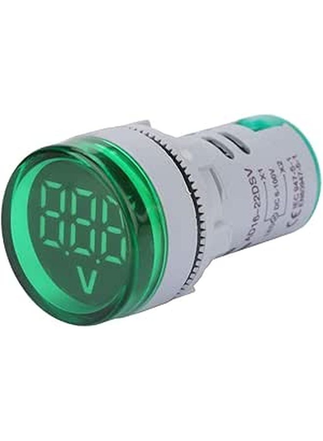 Green LED Digital DC Voltmeter 6 100V Range Automotive Voltage Meter Indicator - Image 1