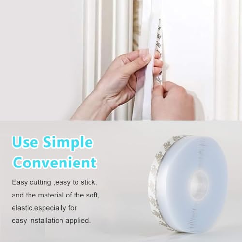 HASTHIP® 5M Window Sealing Strips for Gap - Silicone Window Weather Stripping, 35MM Door Weatherstrip Door Seal Strips, Weather Stripping for Doors and Windows - Image 5