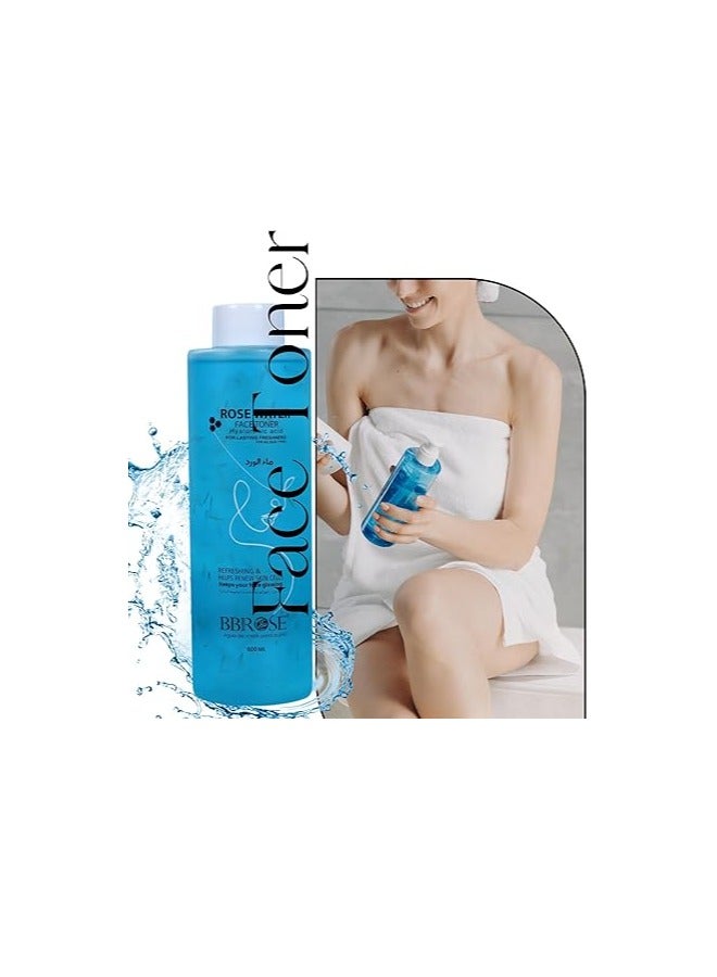 BBROSE Rose Water Face Toner with Hyaluronic Acid 500ml - Image 4