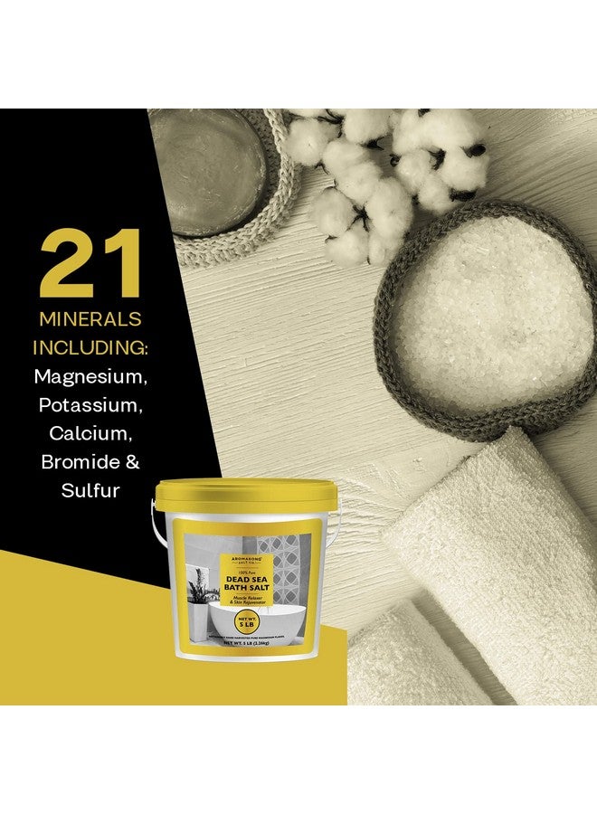 Aromasong Dead Sea Salts For Soaking5 Lb. Fine Grain Bath Salt Soak In Bucket - Image 4