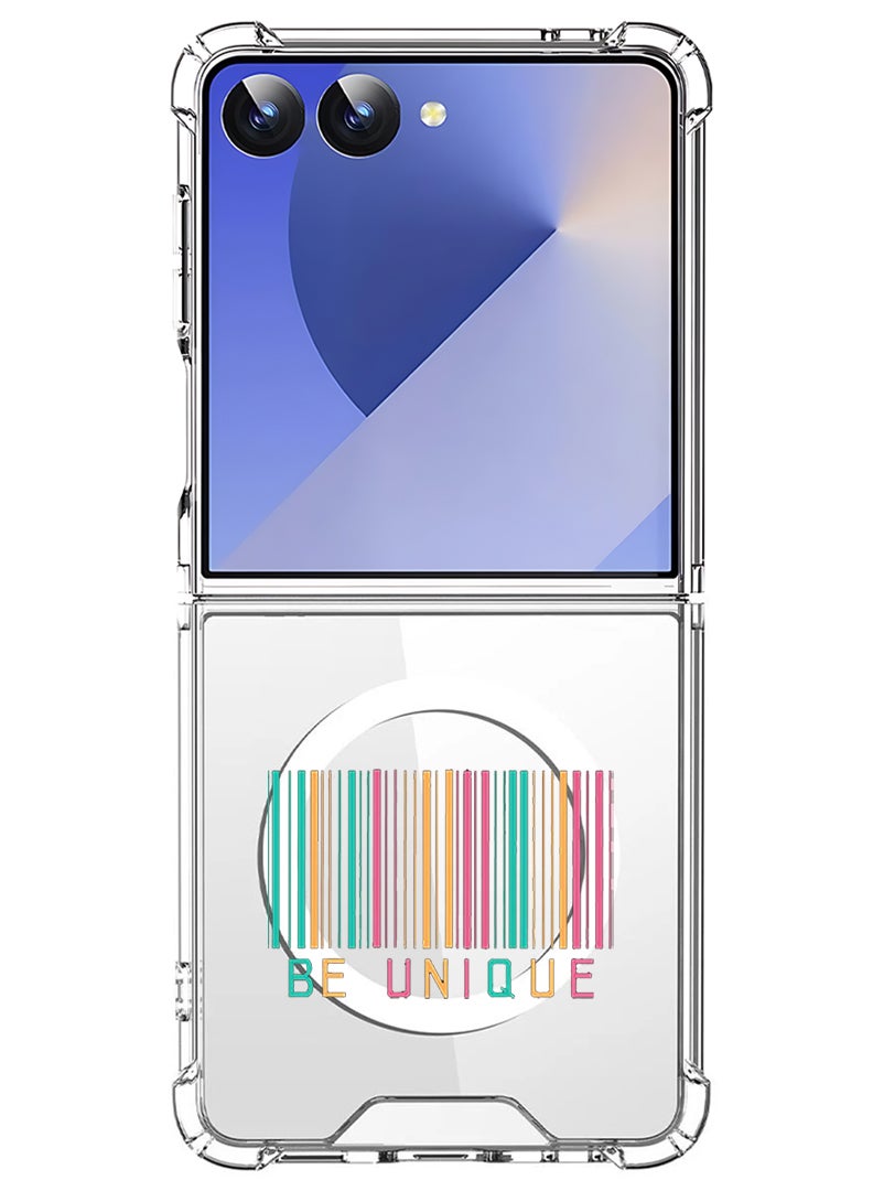 Theodor Magnetic Case for Samsung Galaxy Z Flip 7 Compatible with MagSafe Wireless Charging, Shockproof Phone Bumper Cover Be unique - Image 1