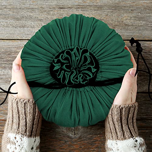 SIQUK Large Dice Bag with Pockets Big Capacity Dice Bag Drawstring Dice Pouch DND Dice Storage Bag for RPG MTG Table Games, Hold over 300 Dice, Dark Green - Image 5