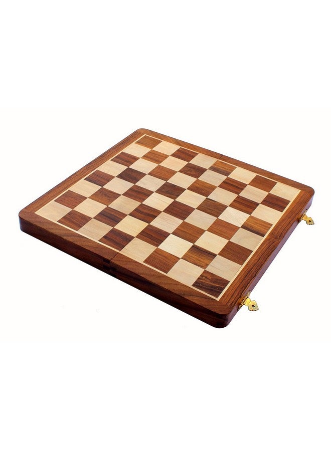 StonKraft لوحة شطرنج خشبية من ستونكرافت بدون قطع للاعبين المحترفين - قطع شطرنج خشبية ونحاسية مناسبة متاحة بشكل منفصل من العلامة التجارية (14" × 14" - خشب الأكاسيا) - Image 1