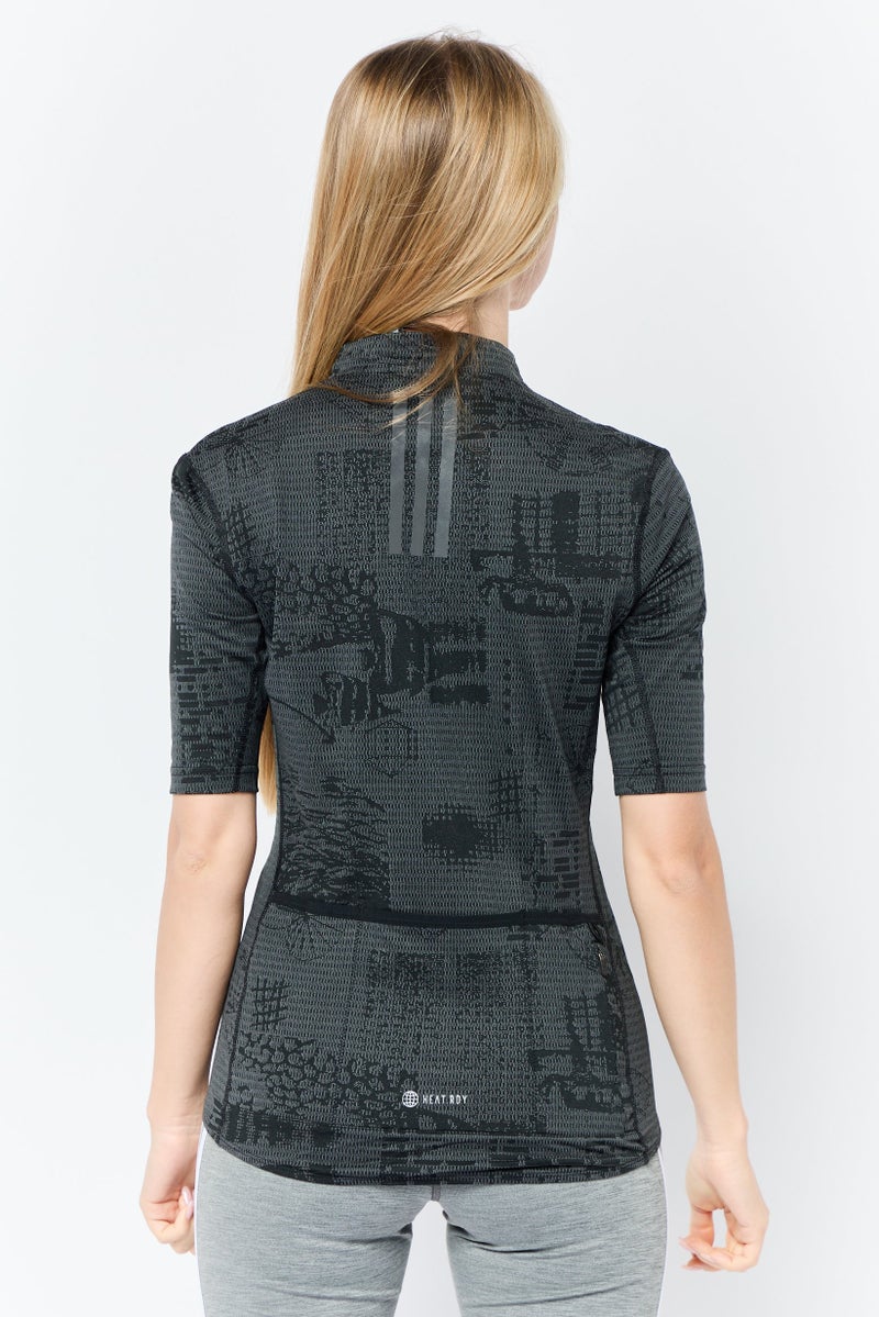 Adidas Adidas x Parley Women Sportswear Fit Short Sleeves Cycling Jersey, Grey  - Image 3