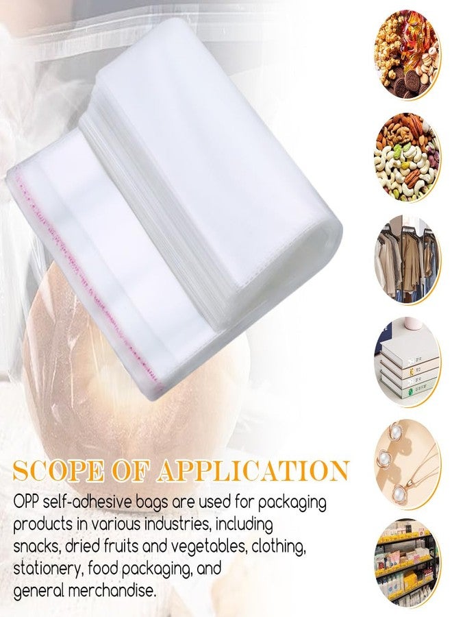 QUUPY 100Pcs 9 in x 12 in Clear Automatic Sealing Flat Cello Cellophane Treat Bags Packaging Bags with Adhesive Closure for Gift Wrapping Snacks Bakery Candies Dessert Packaging(1.2 mil - Image 5