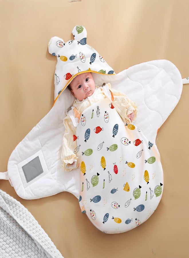 StarAndDaisy Baby Swaddle Wrap for Newborn 0–9 Months, Baby Sleeping Bag Or Blanket, Muslin Swaddle for New Born Baby for All Season (Boys & Girls)-Rainbow Print - Image 1