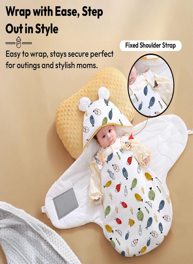 StarAndDaisy Baby Swaddle Wrap for Newborn 0–9 Months, Baby Sleeping Bag Or Blanket, Muslin Swaddle for New Born Baby for All Season (Boys & Girls)-Rainbow Print - Image 3
