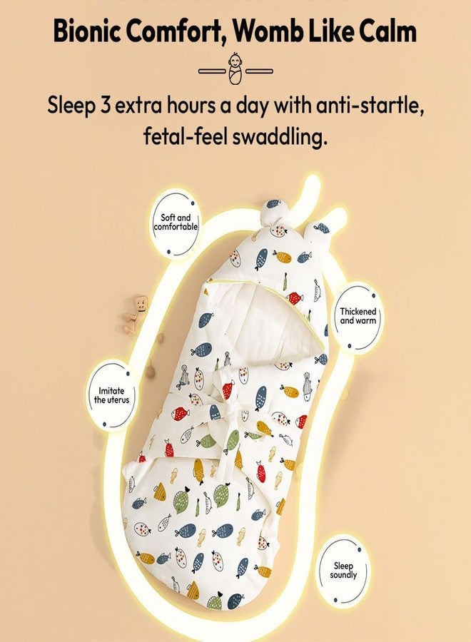StarAndDaisy Baby Swaddle Wrap for Newborn 0–9 Months, Baby Sleeping Bag Or Blanket, Muslin Swaddle for New Born Baby for All Season (Boys & Girls)-Rainbow Print - Image 4