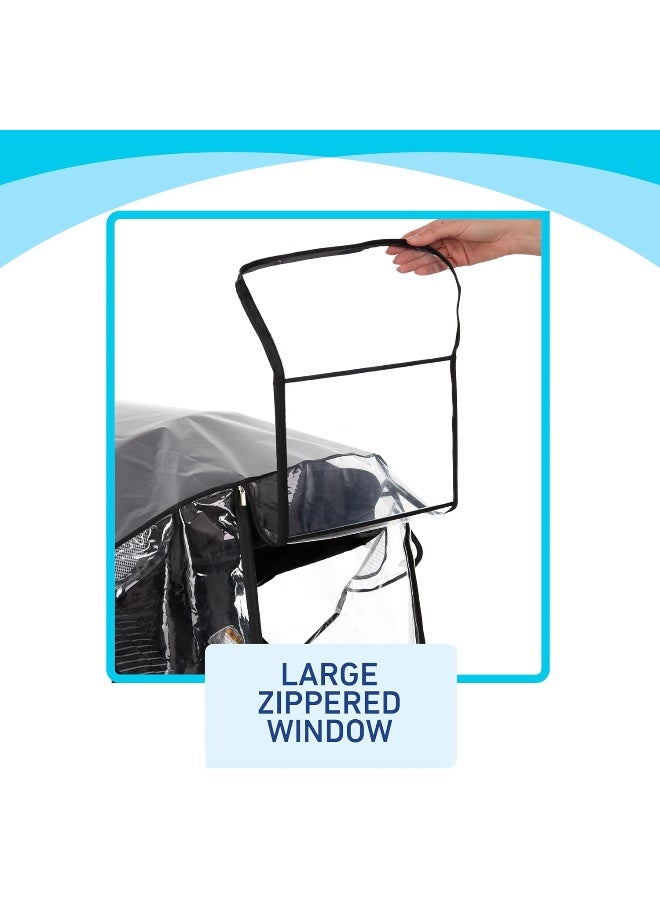 Graco Universal Deluxe Weather Shield with Zippered Window, Baby Rain Cover - Image 3