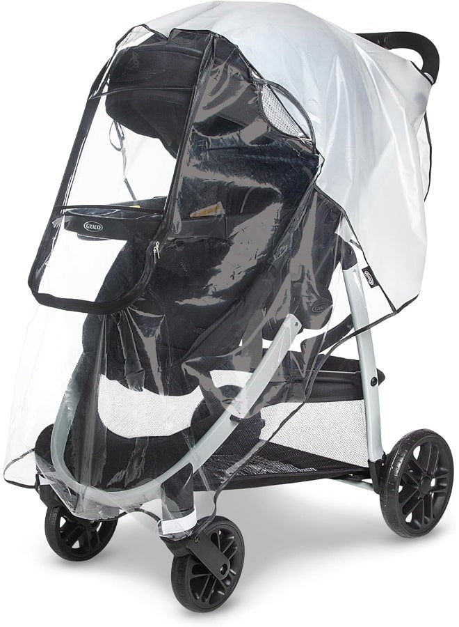 Graco Universal Deluxe Weather Shield with Zippered Window, Baby Rain Cover - Image 1