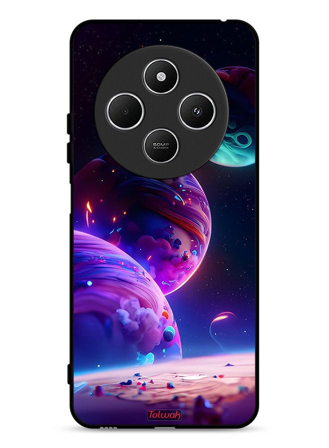 Tolwak Xiaomi Redmi 14R 5G Protective Case Cover Planet Pattern - Image 1