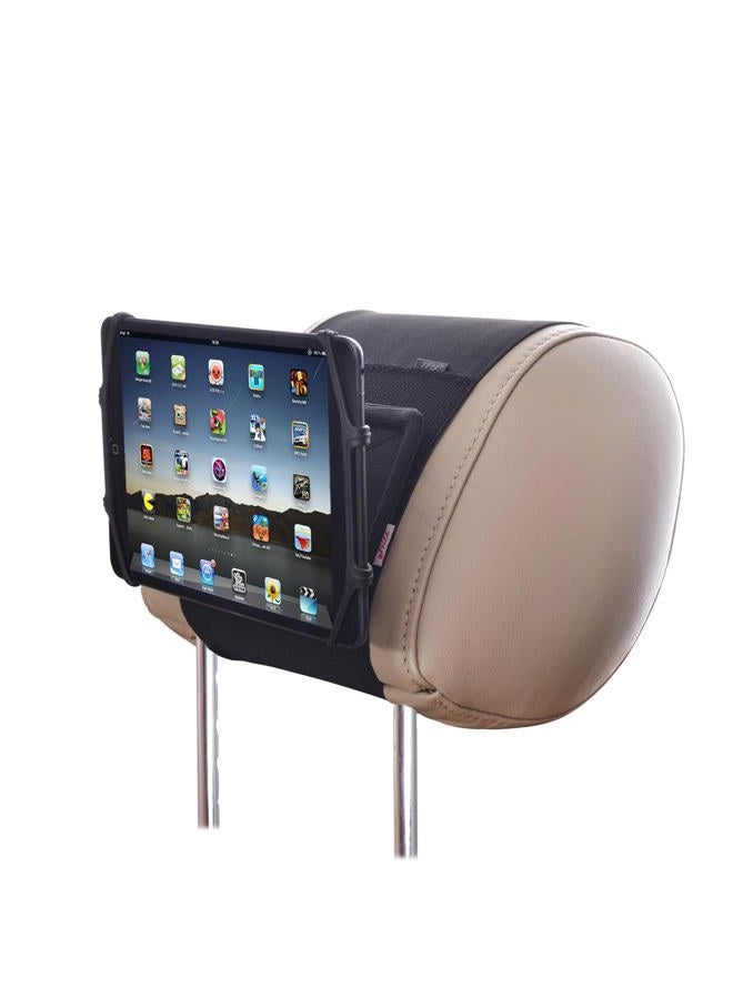 TFY Car Mount Universal Car Headrest Mount Holder with Silicon Holding Net Compatible with Both 4.5-6 Inch Phones and 7-10.5 Inch Tablets - Image 1