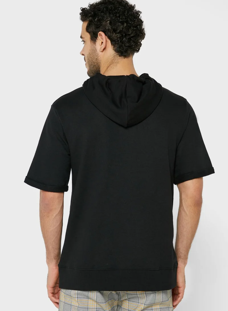 Seventy Five Basics Short Sleeve Hoodie