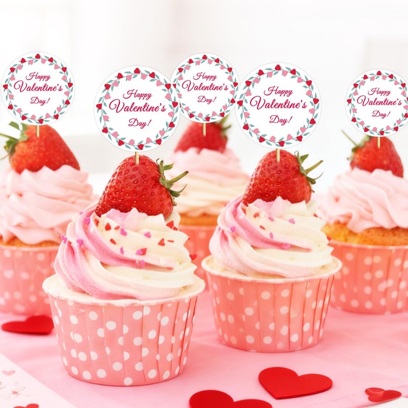 Zevulizen 72Pcs Happy Valentines Stickers, 2 Inches Round Happy Valentine's Day Label Sticker for Envelope Card Gift Box Gift Envelope Seal Decoration Tags (Valentine's Day Stickers A) - Image 5