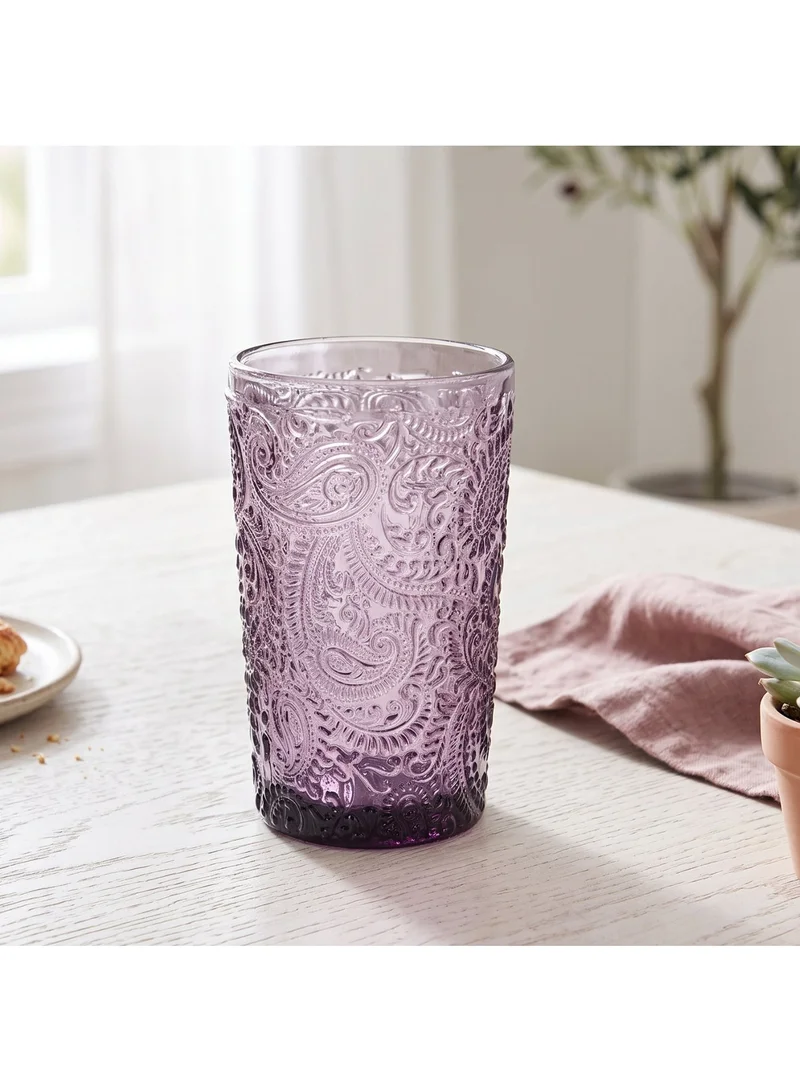 Fissman Tumbler Glass Elegant And Stylish Glass Cups, Iced Coffee, Iced Tea, Water Drinkware, for Any Drink, Party and Any Occasion 380ml