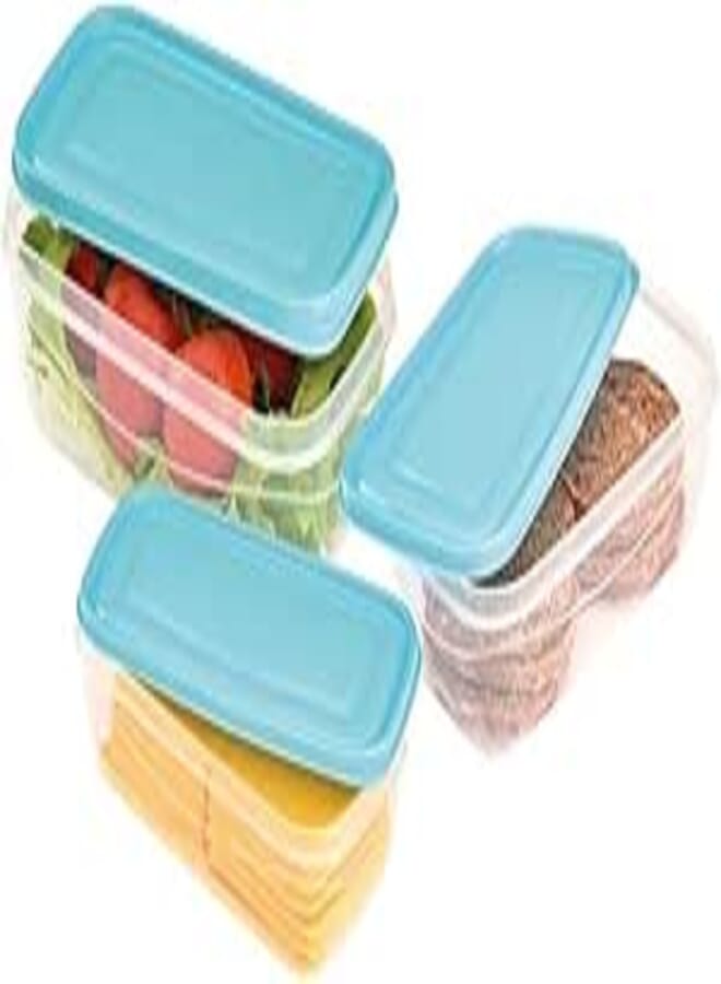 Ucsan Plastic Rectangular Lux Fridge Set 3 Pieces | Made in Turkey | M3817