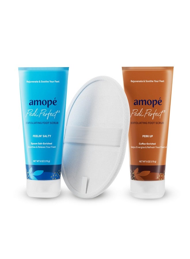 Amope Amopé Rejuvenating Kit Contains Exfoliating Sugar Foot Scrubs With Epsom Salt Coffee And A Nourishing Blend Of Moisturizers To Rejuvenate Smooth Soothe & Relax Your Feet With Foot & Leg Scrubber  - Image 2