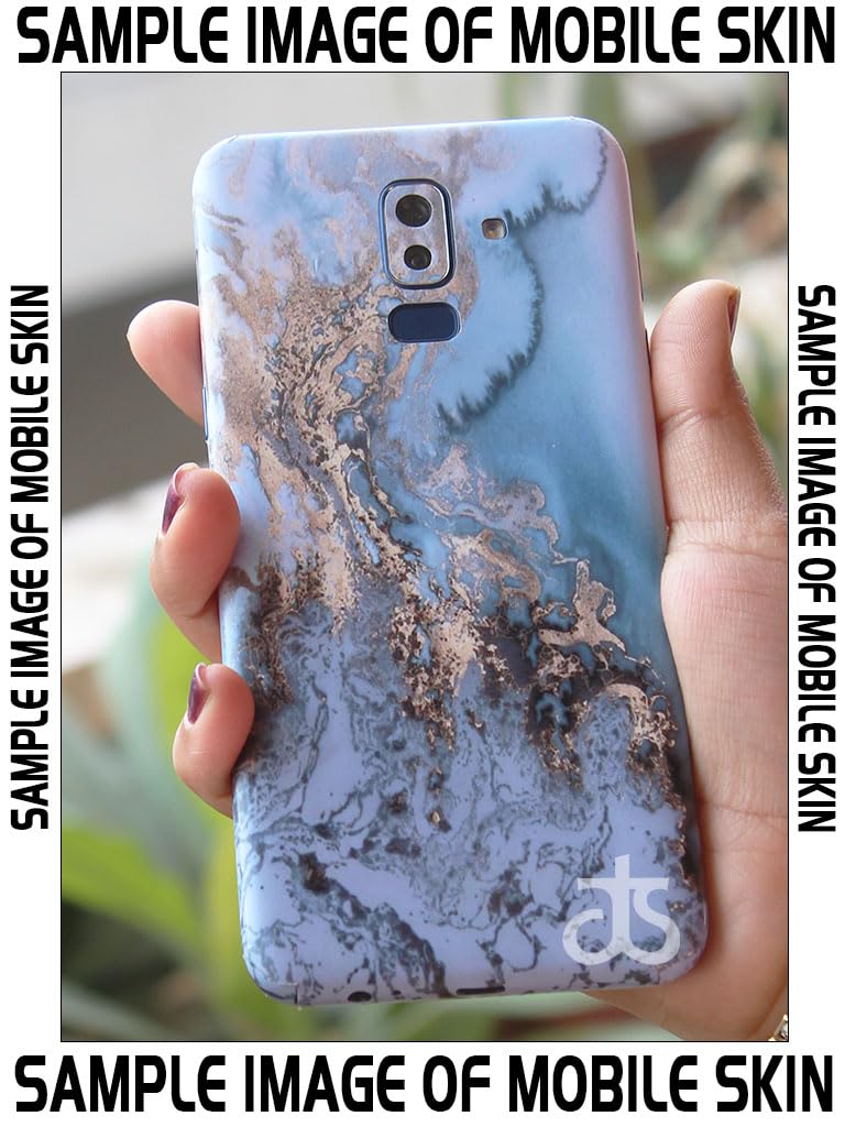 AtOdds - Full Body Back Screen Guard Protector Film - Lamination Wrap Skin Sticker for iPhone 16 Pro Max | Scratchproof Matte Finish (Design - Blue Marble) - Image 2