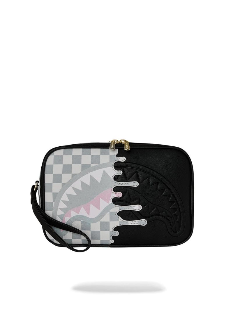 SPRAYGROUND CREAM CHECK SIDE DRIP TOILETRY BRICK - Image 1