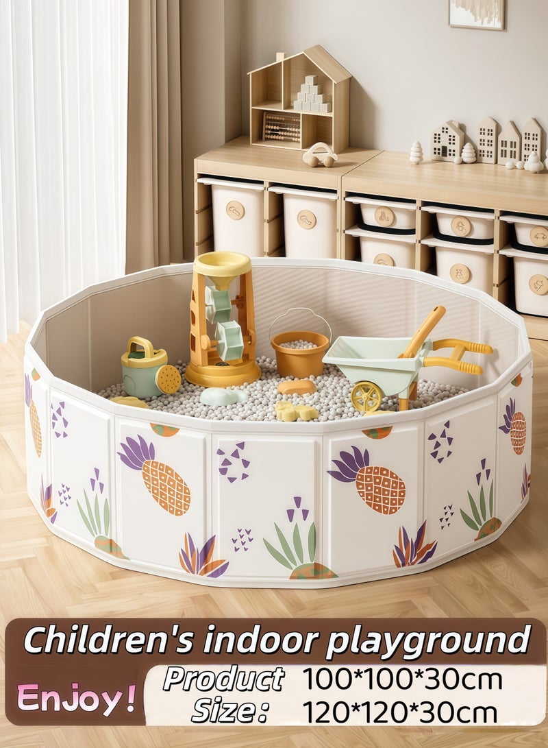 EzzySo Baby Toy Ball Pit,Children's Toy Ball Pit,Round Kids' Ball Pit,Double Oxford Cloth Ball Pit,Indoor and Outdoor Game Kids Play Ball Pool,Folding Portable Ball Pool,Sandbox Pool,Baby Ball Pool,Swimming Pool,Portable Bathtub,Pet Dog Bath Pool,for Outdoor Indoor,for Baby/Toddlers (Balls Not Included) - Image 2