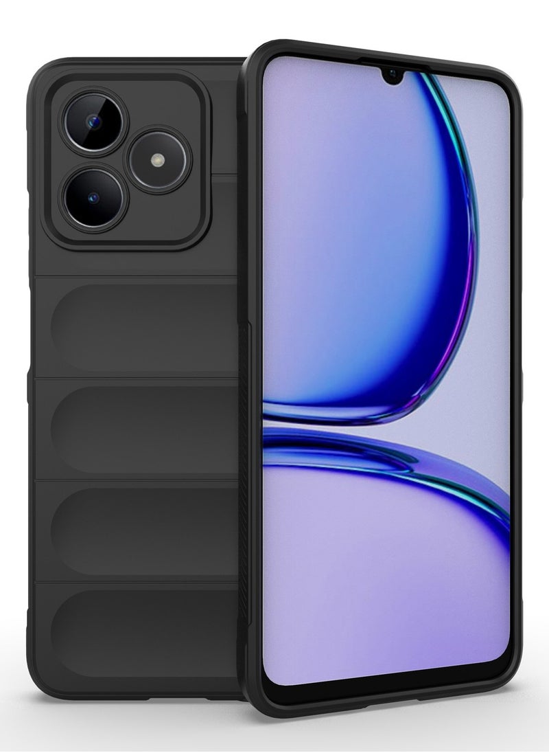 Generic - Magic Shield Anti Fall Soft Smooth Touch Realme C53/C51/Note 50 Phone Case Silicone Shockproof Thin Cover (Black) - Image 1