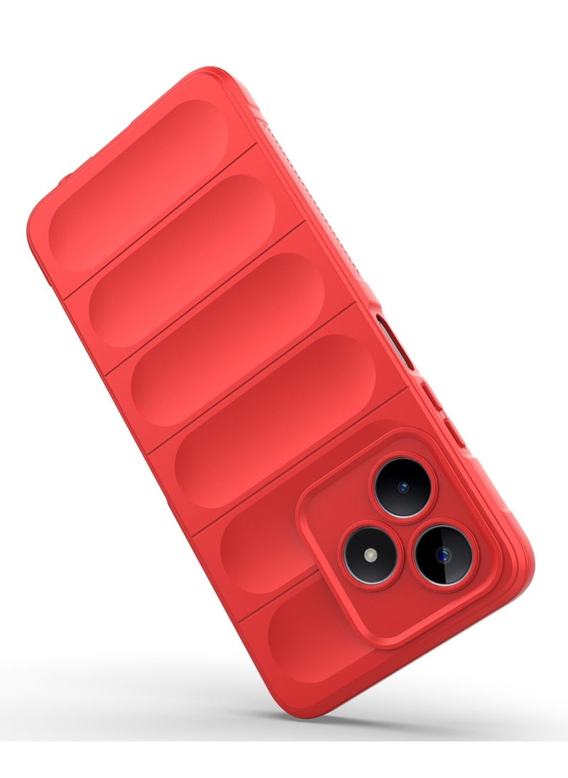 Generic - Magic Shield Anti Fall Soft Smooth Touch Realme C53/C51/Note 50 Phone Case Silicone Shockproof Thin Cover (Black) - Image 1