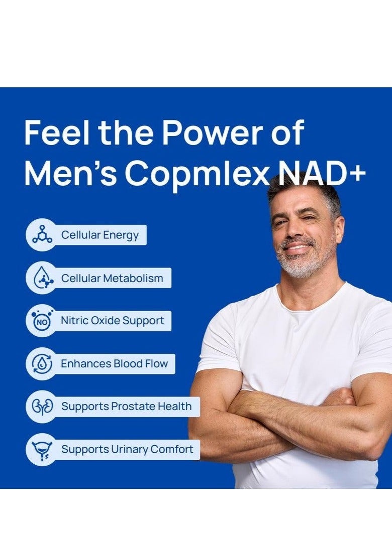 المشاهير مكمل غذائي NAD+ يحتوي على أكسيد النيتريك، والريسفيراترول، والكوينزيم Q10، وجذر الماكا، يدعم الطاقة والحيوية وصحة الخلايا، 60 كبسولة في كل زجاجة، مكمل غذائي - 2 قطعة - Image 2