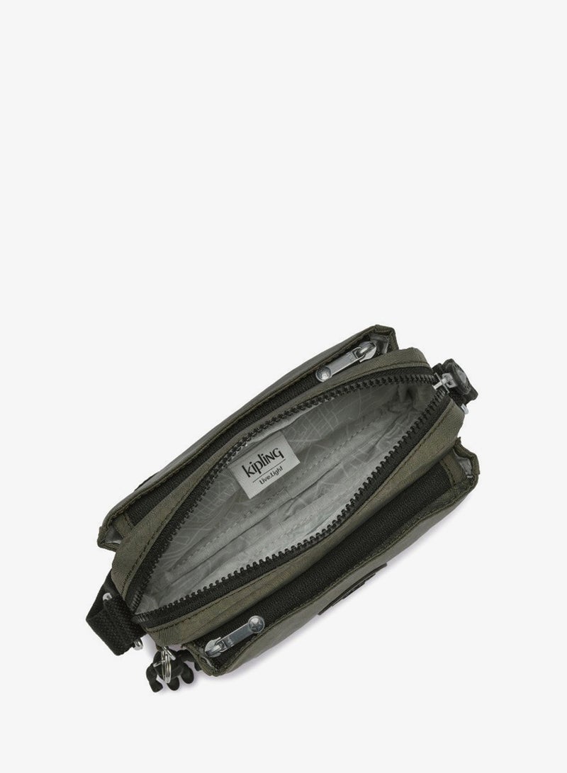 kipling Small Crossbody Female Green Moss Abanu - Image 3