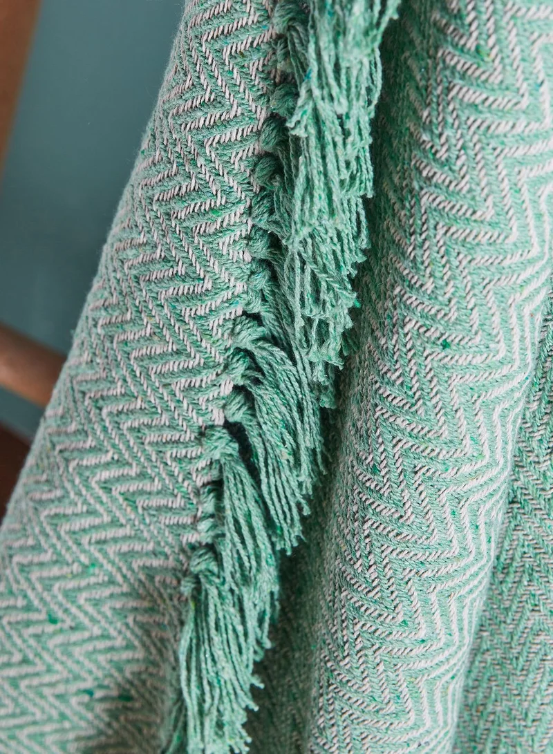Sass & Belle Herringbone Blanket Throw