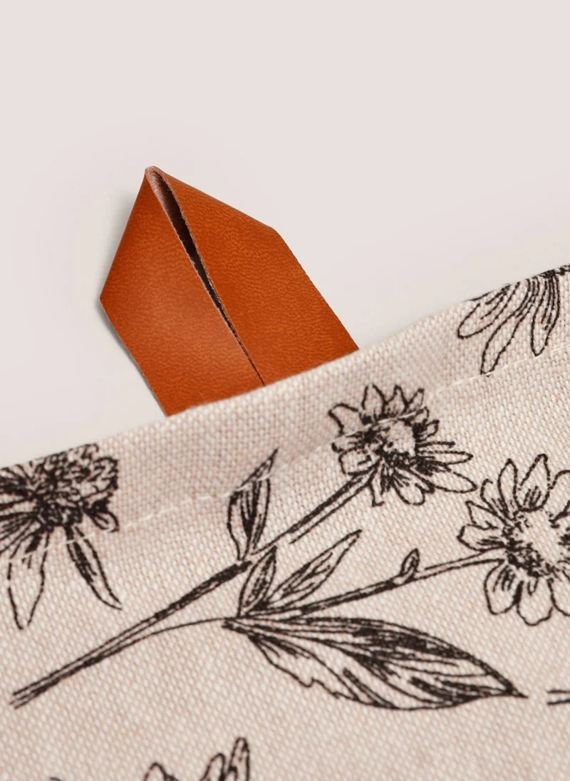 Matalan 3 Pack Floral Kitchen Co Tea Towels Neutral