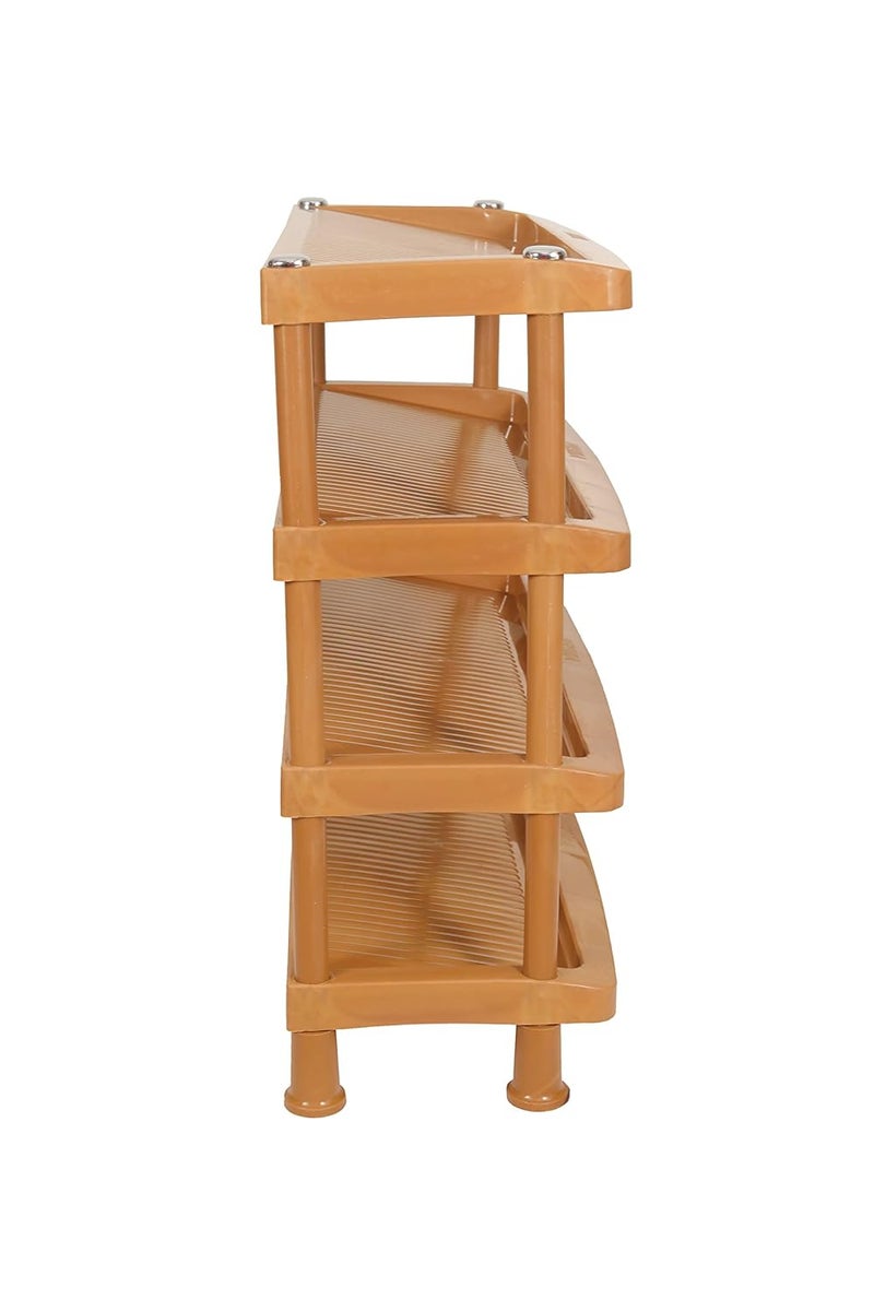 Prima Plastic Shoe Rack-4 | Storage Organizer | Shelves for Home | Living Room | Bedroom (4 Shelves) - Image 5