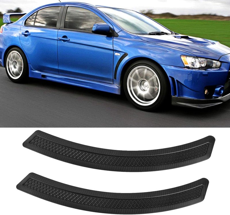 runmade EVO 10 X Style PP Mesh Front Fender Side Vent Cover Compatible with Mitsubishi 08-15 Lancer (Pack of 2) - Image 3