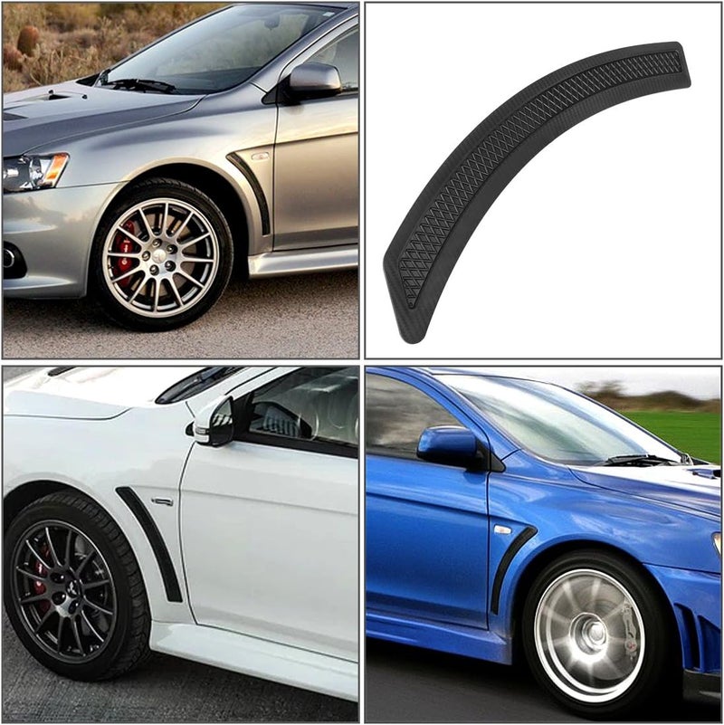 runmade EVO 10 X Style PP Mesh Front Fender Side Vent Cover Compatible with Mitsubishi 08-15 Lancer (Pack of 2) - Image 4
