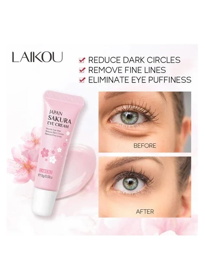 لايكو كريم العين الياباني ساكورا - إزالة الهالات السوداء والخطوط الدقيقة للعين - 15 جرام - Image 3