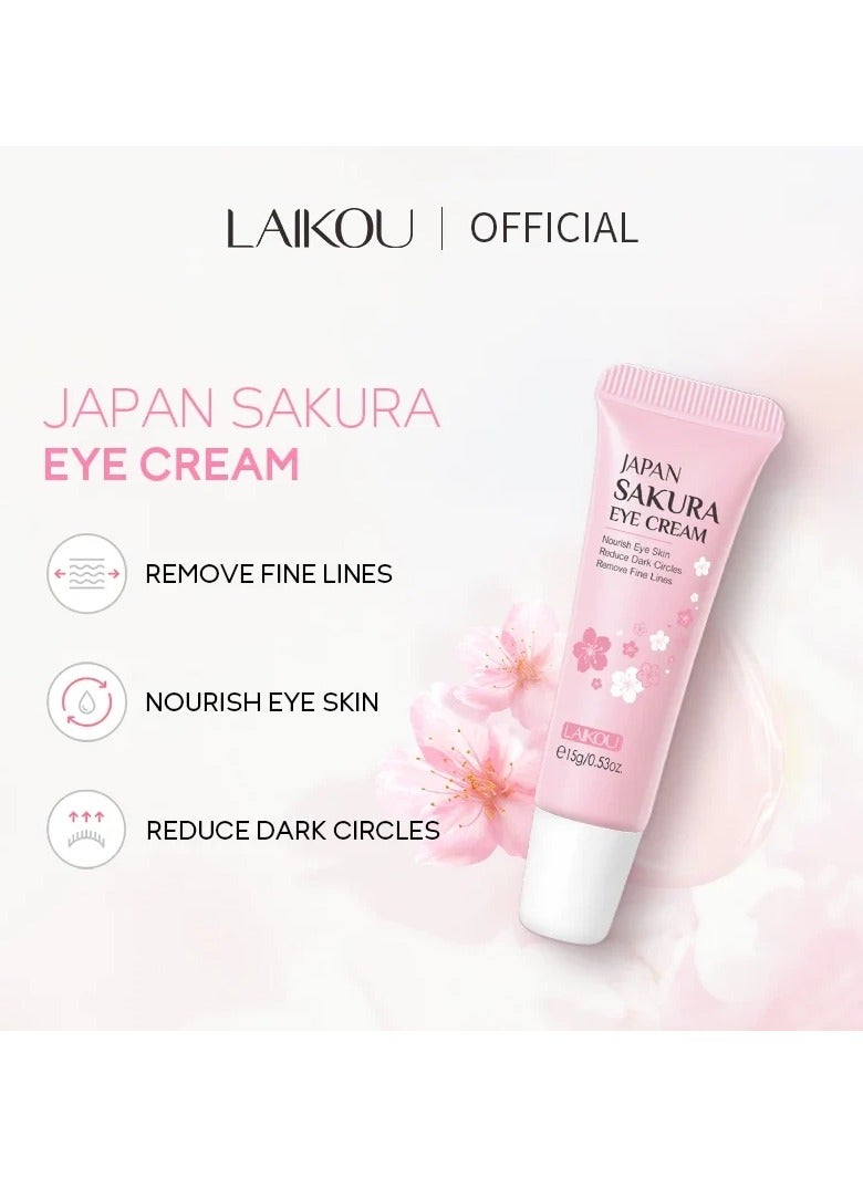 لايكو كريم العين الياباني ساكورا - إزالة الهالات السوداء والخطوط الدقيقة للعين - 15 جرام - Image 4