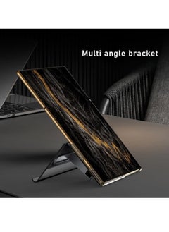 اووكاي جراب جلدي متوافق مع Huawei Mate XT، مع دعامة مخفية، مقاوم للزلازل والسقوط، مع غطاء ذكي للاستيقاظ/النوم التلقائي للنافذة لهاتف Huawei Mate XT (أسود)  - Image 4
