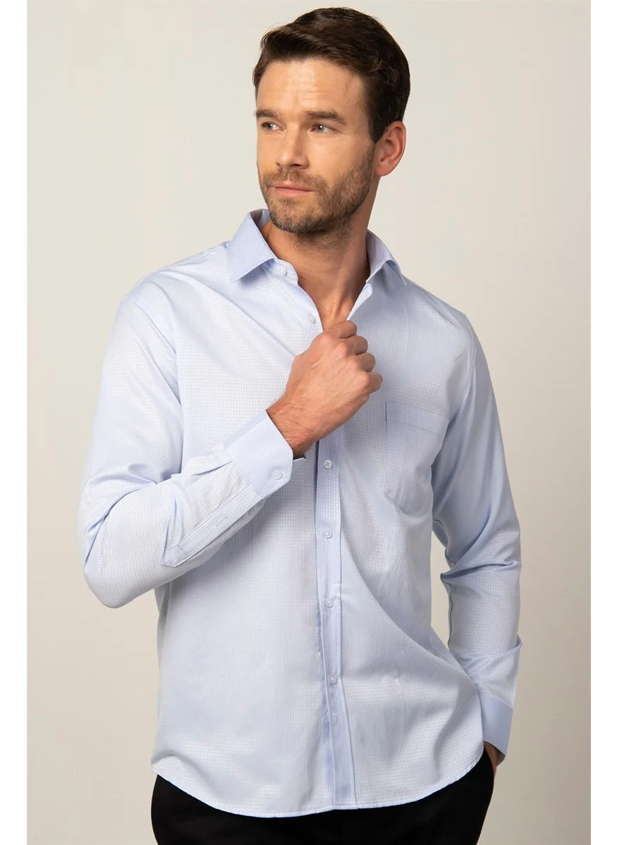 تودورس Classic Fit Relaxed Cut Dobby Men's Shirt