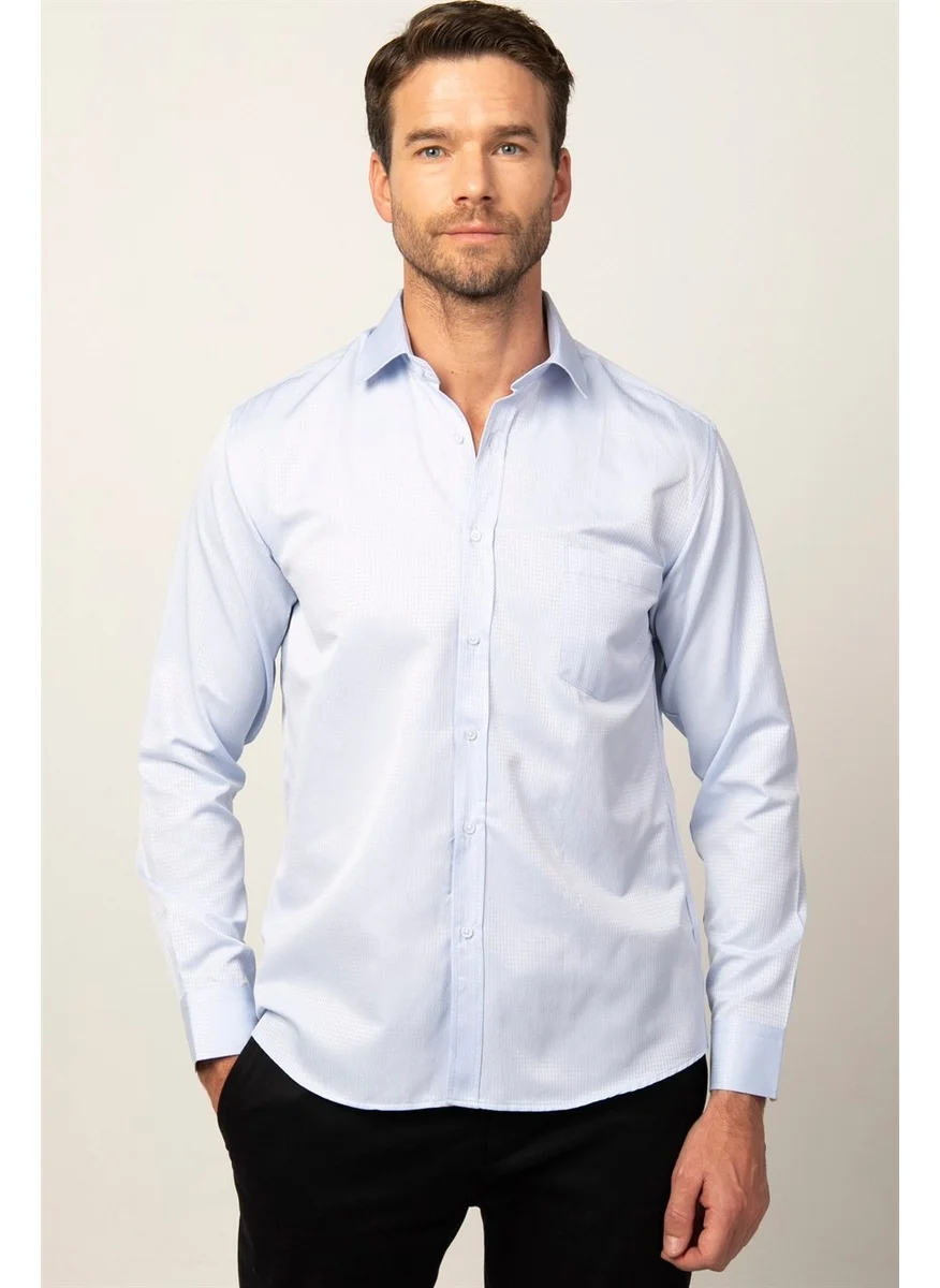 تودورس Classic Fit Relaxed Cut Dobby Men's Shirt