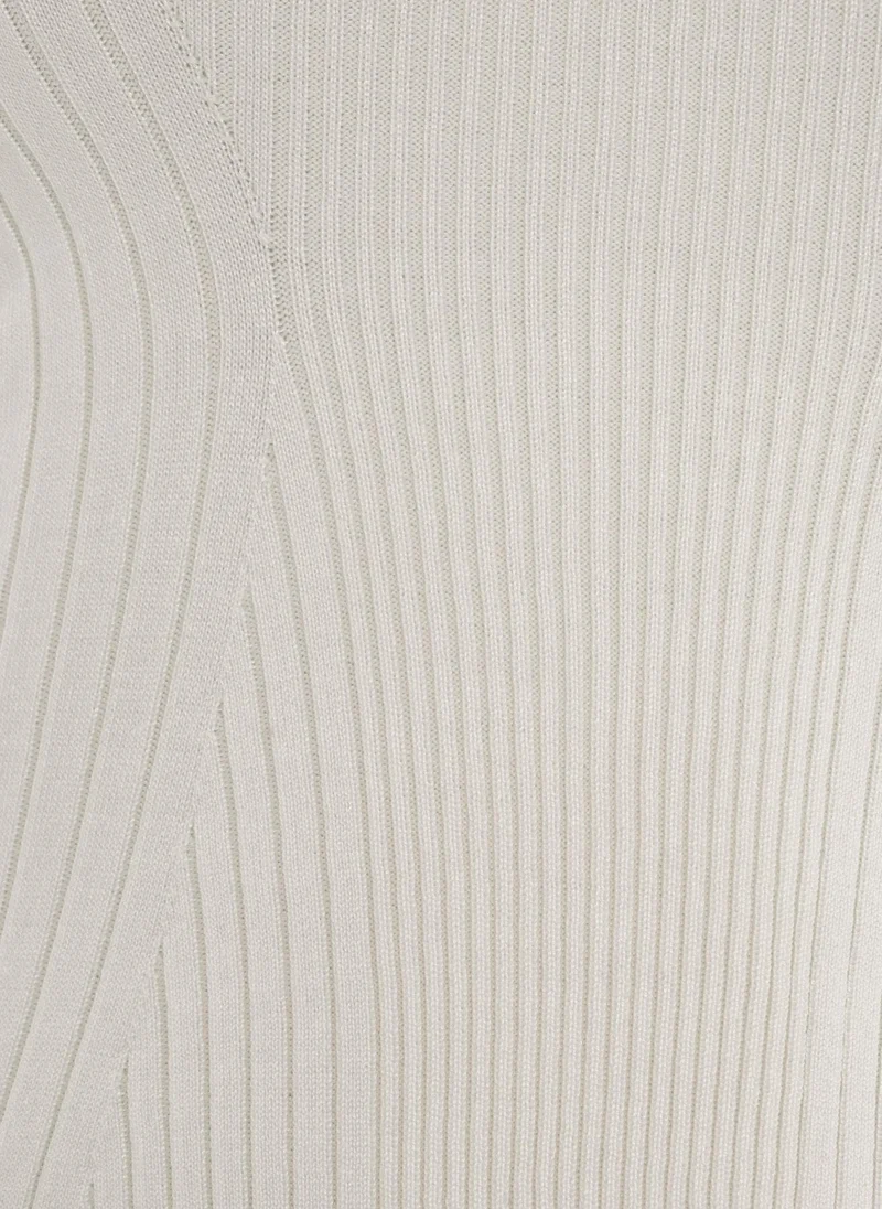 Lichi Short-sleeved rib-knit top