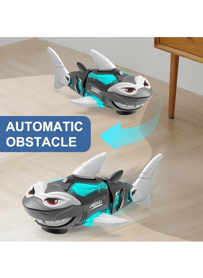 Electric Shark Toy Cute Robotic Shark Toy Crawling Electric Fish Simulated Shark Interactive Musical Toy with Automatic Driving, Playing Music, Led Lights Kids Gifts (White) - pzsku/Z7F59221D042D15CEC058Z/45/_/1728550387/e60dbf25-3fcb-47f9-82dc-5019f5d2afa8