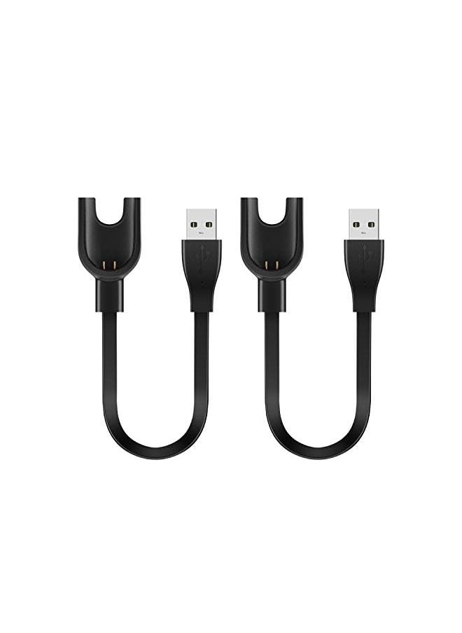 Zaboon - Charger Cable For Mi Band 3 Usb Charging Xiaomi 3 Smartwatch 2 Pack - Image 1