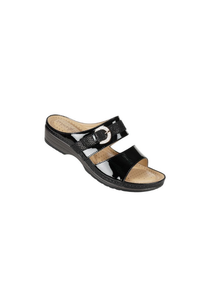 Michelle Morgan 092-2821 Michelle Morgan Ladies Casual Sandals 88998-40 Black - Image 2