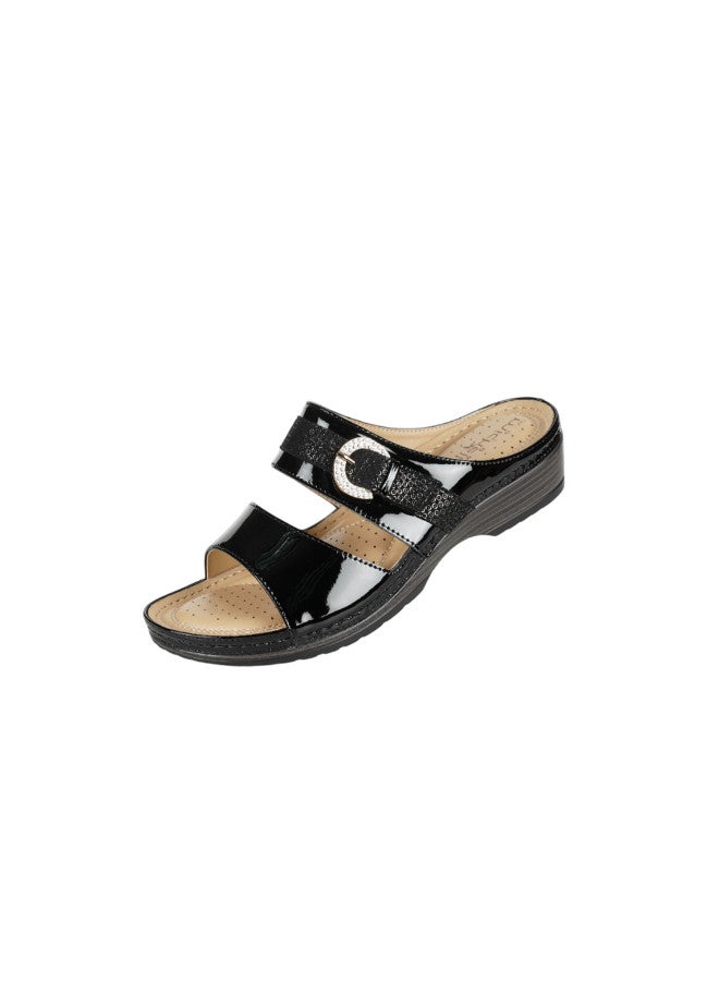 Michelle Morgan 092-2821 Michelle Morgan Ladies Casual Sandals 88998-40 Black - Image 1