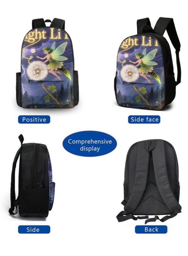 واضح من النار مجموعة من ثلاث قطع من حقائب الرسوم المتحركة، تتعامل بسهولة مع المناسبات المختلفة (الطلاب والأطفال ونزهات الأصدقاء وتسلق الجبال والدراسة وما إلى ذلك) | حقيبة ظهر + حقيبة محمولة باليد + حقيبة قرطاسية | هدايا الموسم المدرسي / العطلات - 12 - Image 3