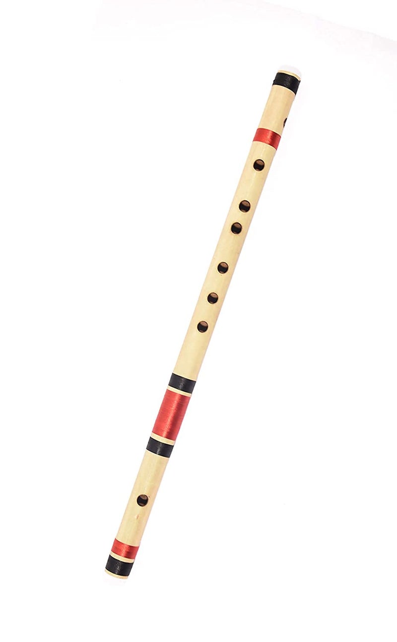 Ketostics® Natural Bamboo Flute Bansuri C Natural Right Handed Middle (19 inch) with hard case and carry cover - Image 4