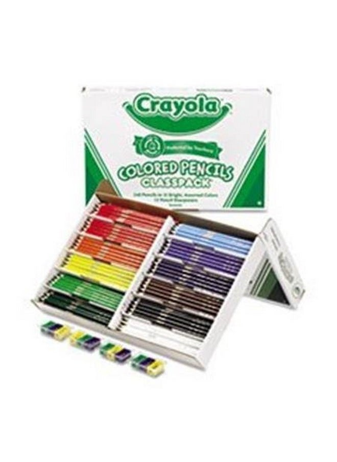 Crayola - Colored Woodcase Pencil Classpack 3.3 Mm 12 Assorted Colors/Box - Image 1